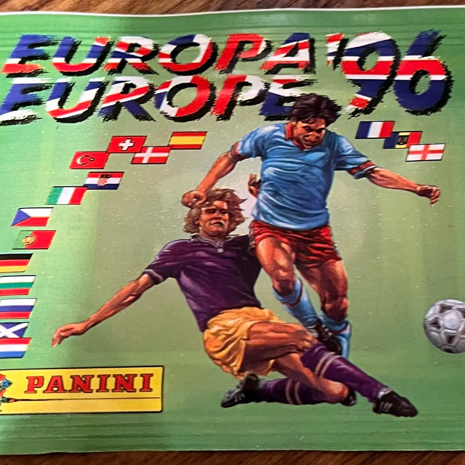 1 x pack = £19.99 - Euro 96 Panini Sticker pack - 1 x pack = £19.99  - opened live