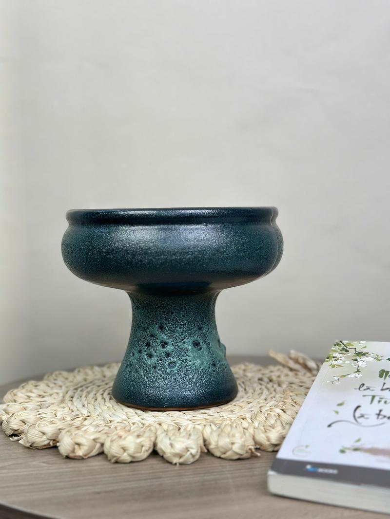 Product Introduction of Bình Hoa Bát Tràng Men Atlantic Dáng Mặt Hồ H16 Cắm Hoa Hồng,Ly,Dơn, Cúc, Bày Hoa Quả, Derco 18