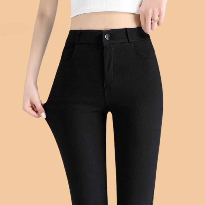 Quần Legging Nữ Cạp Cao Lưng Cao Siêu Co giãn 2 Túi Trước 2 Túi Sau 1khuy,2 Khuy Khóa Trước Chất Liệu UMI