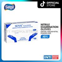 Gambar SENSI - Sarung Tangan Nitrile POWDER FREE Tanpa Tepung | Nitril Examination Gloves PF - M dari INTI MEDIKA STORE Kota Bandung 2 Tokopedia