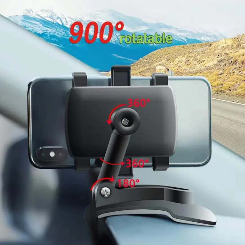 [Mẫu Mới Cao Cấp] Giá kẹp điện thoại ô tô- Taplo - Kẹp che nắng - Gương trong xe - Xoay 360 độ Phụ Tùng silicon bảo hành của nhà cung cấp kepdienthoai xehoi giadodienthoai oto360 gi áđỡđ oto giat reo do kepdienthoaia 29 7