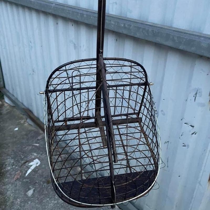 Lồng lụi móc đồng phom 1 mặt dành cho chim chào mào, chích choè hàng kỹ full lụi già