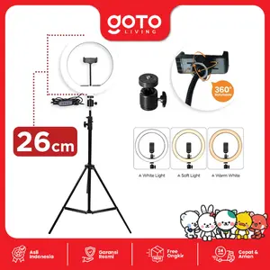 Goto [COD] Lumen Ring Light Stand Tripod Ringlight Lampu Selfie