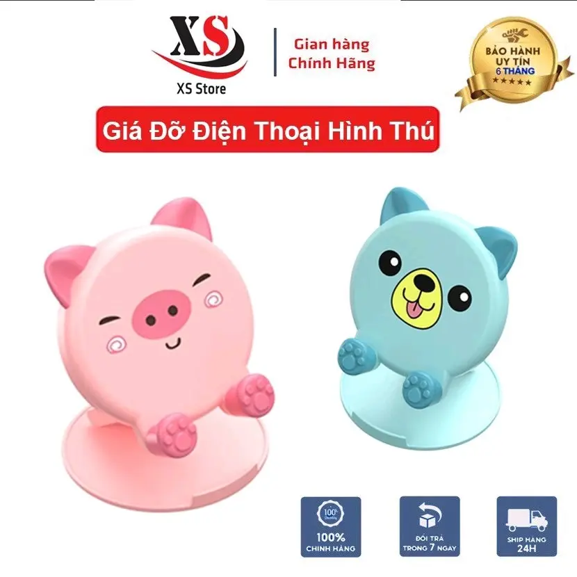 Giá Đỡ Điện Thoại Hình Thú Gấp Gọn Để Bàn - XS Store