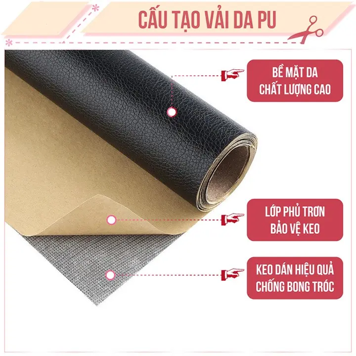 Sofa da dán Miếng dán vải da PU cỡ lớn kích thước chữa ghế sofa đồ da tự dính 2