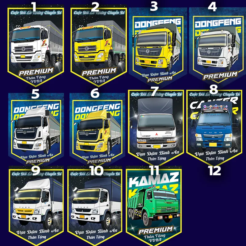 Product Introduction of Cờ lưu niệm Dongfeng - Fuso, Kamaz (tùy chọn mẫu) 1