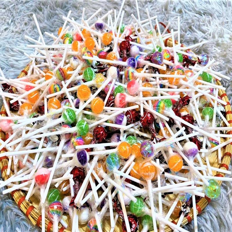 [ 500g ] Kẹo Mút Mini Trái Cây Cầu Vồng MIX Đủ Vị Cho Bé