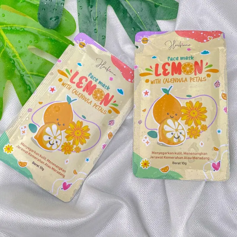 FaceMask Petal by Harfiana Semua Jenis Kulit Avocado Lemon Masker Mencerahkan 2