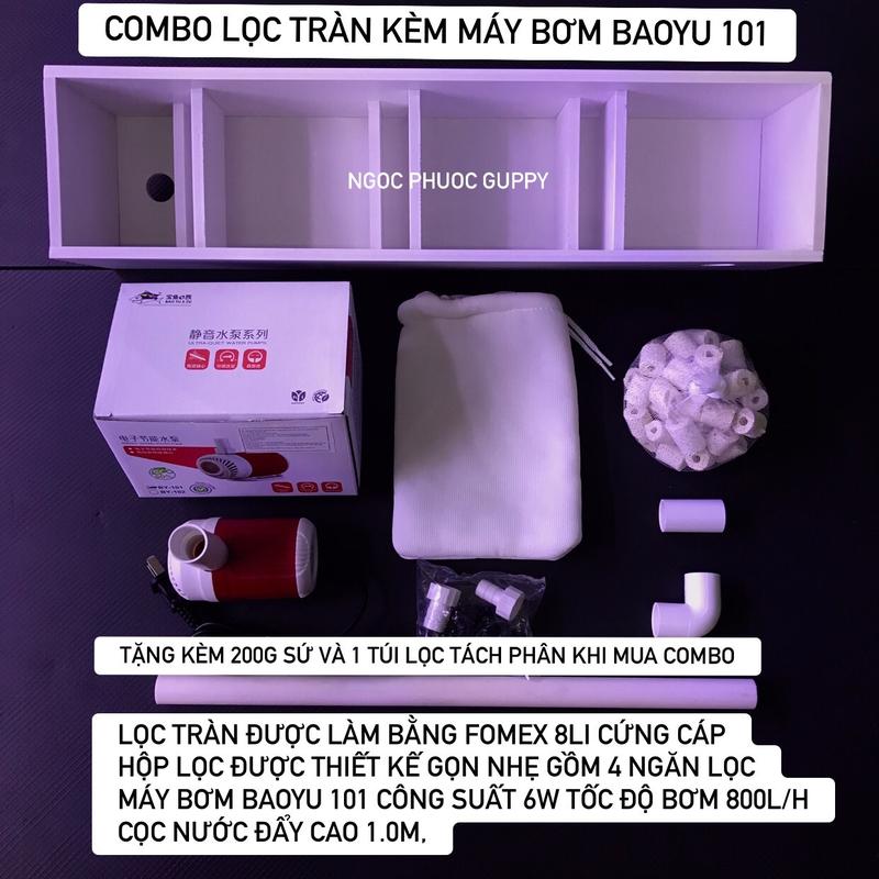 Lọc tràn trên fomex 8li có loại kèm máy bơm baoyu 101