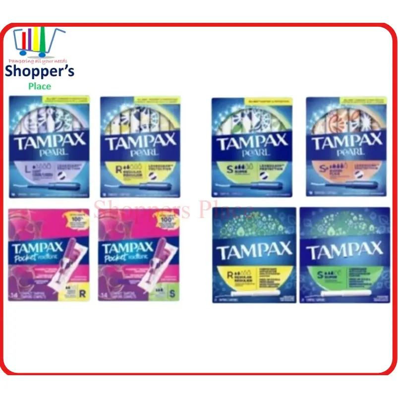 [Mix N Match]Tampax 20'S/ Tampax Pearl 18'S /Light 18's/ Tampax Pocket Radiant R/S 14'S(min-2)