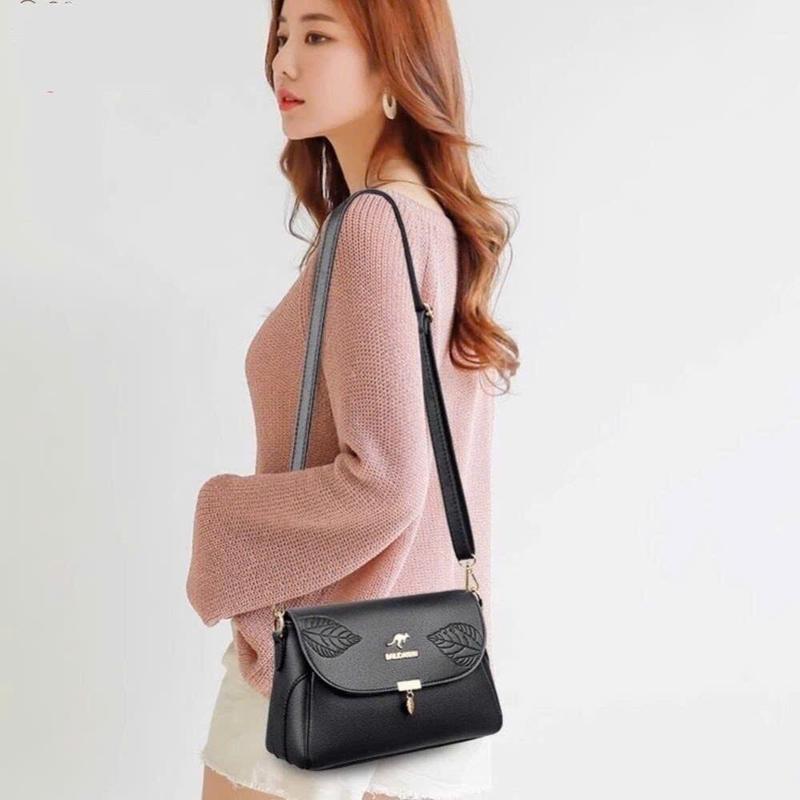 Túi Công Sở Nữ,Đeo Chéo ,Đeo Vai ,Đi Làm ,Đi Chơi ,Đi Tiệc Da Mềm Nhiều Ngăn Phụ Kiện Con Chuột-CH98 0