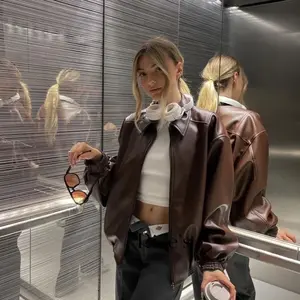 Riseleather.id Jaket Kulit Wanita Oversize Unisex Leather Jacket ROGUE