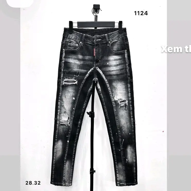 Quần jean dài 2 đáy quảng châu cao cấp 1124