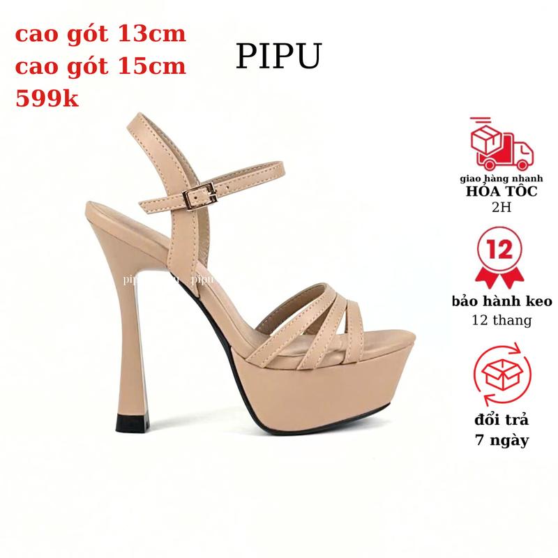 Giày Dép Cao Gót Sandal Đế Đúp Thời Trang 13cm & 15cm - Shop Cung Cấp Giày Dép Nữ Cao Cấp