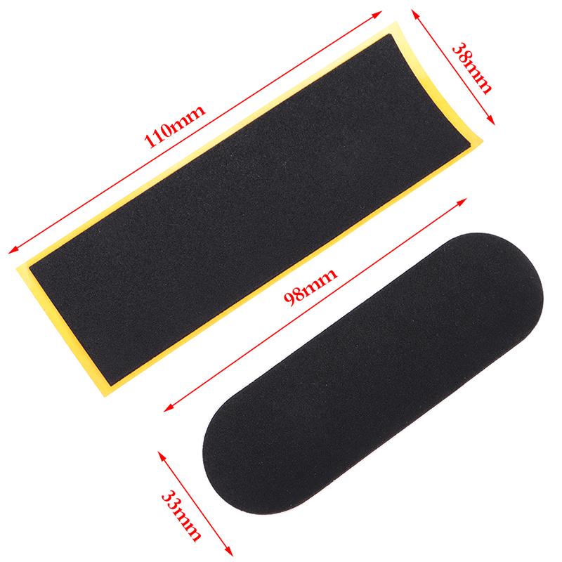 Product Introduction of [qm]5Pcst Black Fingerboard Deck Uncut Tape Stickers Black Foam Grip Tape Stickers 2 Size 25
