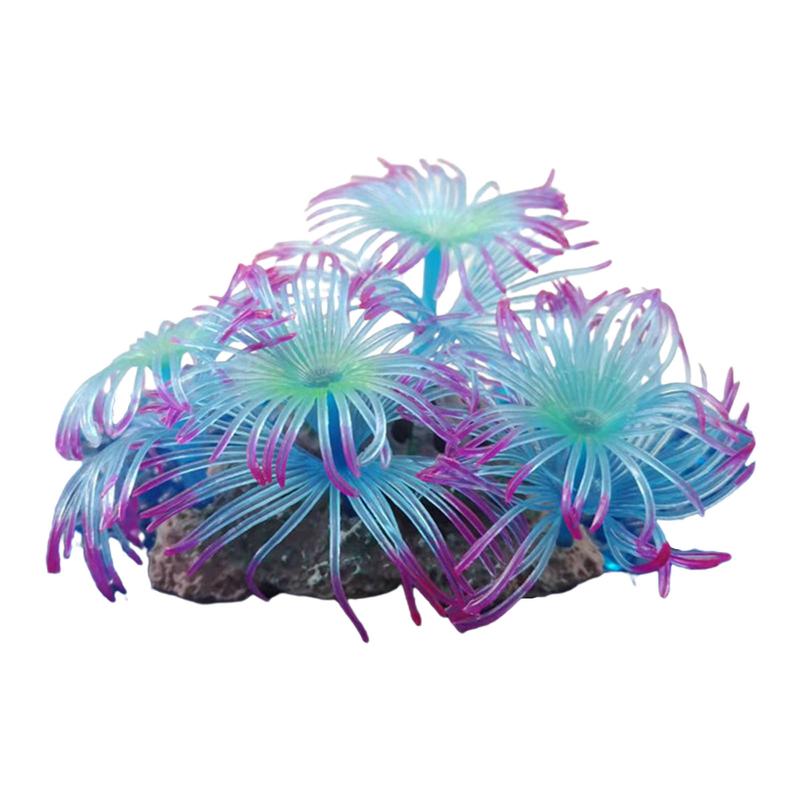 HEHUS quarium Plants Artificial Fish for Tank Decorations Small Plants with Suction C 8