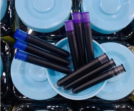 Bộ 50 ống mực màu tím / màu xanh/ màu Đen/màu xanh Đen tiện dụng thay thế cho tất cả các dòng bút mực - ỐNG MỰC KHÔNG XÓA ĐƯỢC