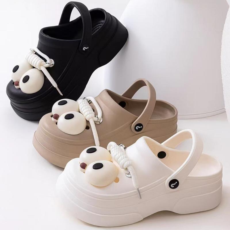 Dép sục nữ cao su EVA Fom to lùi 1sz cao cấp đế 6cm tặng kèm charm xinh mẫu mới 2024 c MJ-8182 DéP