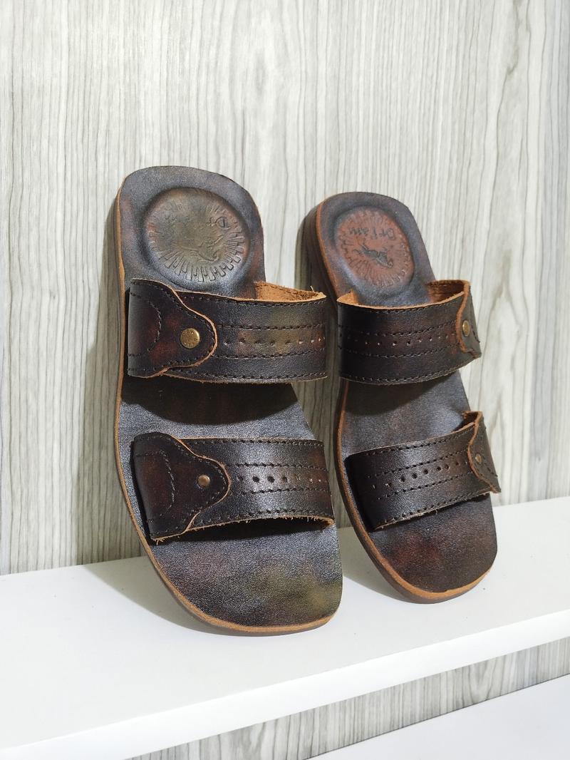 Product Introduction of Sandal Lelaki Ban 2 Asli Kulit Sapi | Kode 4012 Sol Karet 2