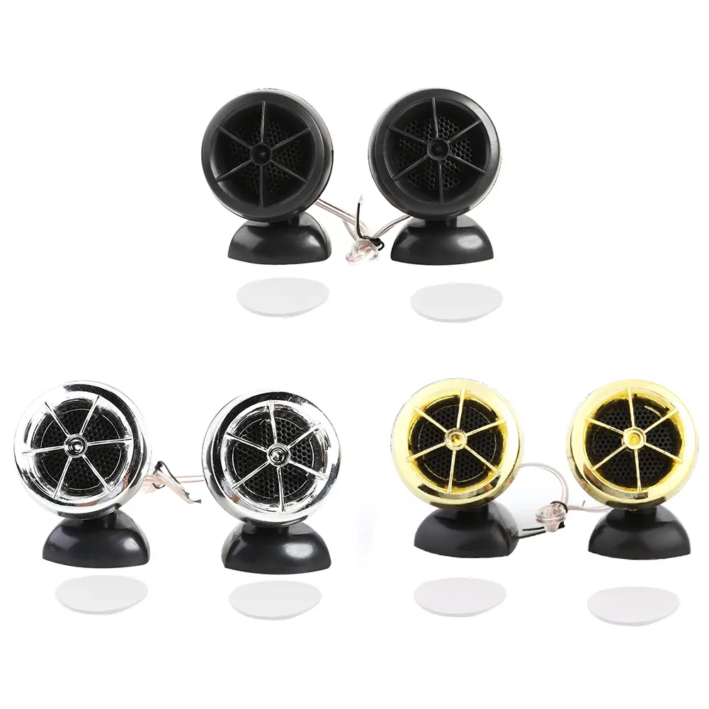 Pembesar Suara Kereta Subwufer, Set 2 Keping, Tweeter Kubah, Bunyi 98dB, Kuasa 1200W, Pembesar Suara Keras Diubah Suai