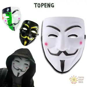 TAIYO Topeng Vendetta Anonymous Anonimous Face Mask Party Perlengkapan Pesta Kostum