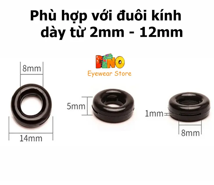 CT101 Cài tai, Cài đuôi kính chống tuột, làm êm tai, cố định kính khi chơi thể thao, hình tròn tiện lợi Tiệm Bà Tiên 1