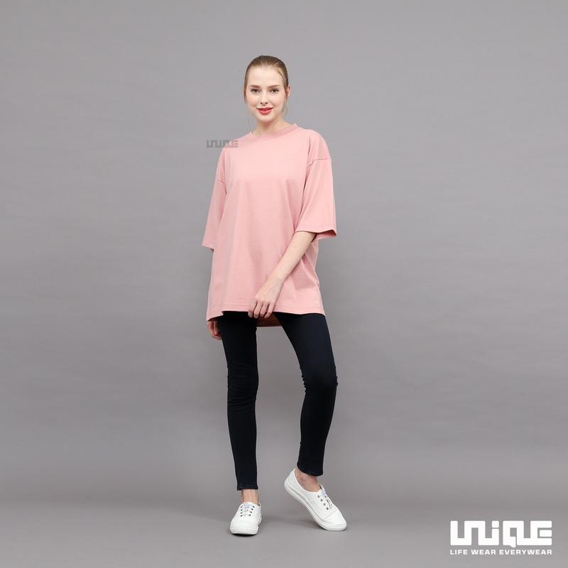 Kaos Oversize Basic Wanita Pink Baby 0