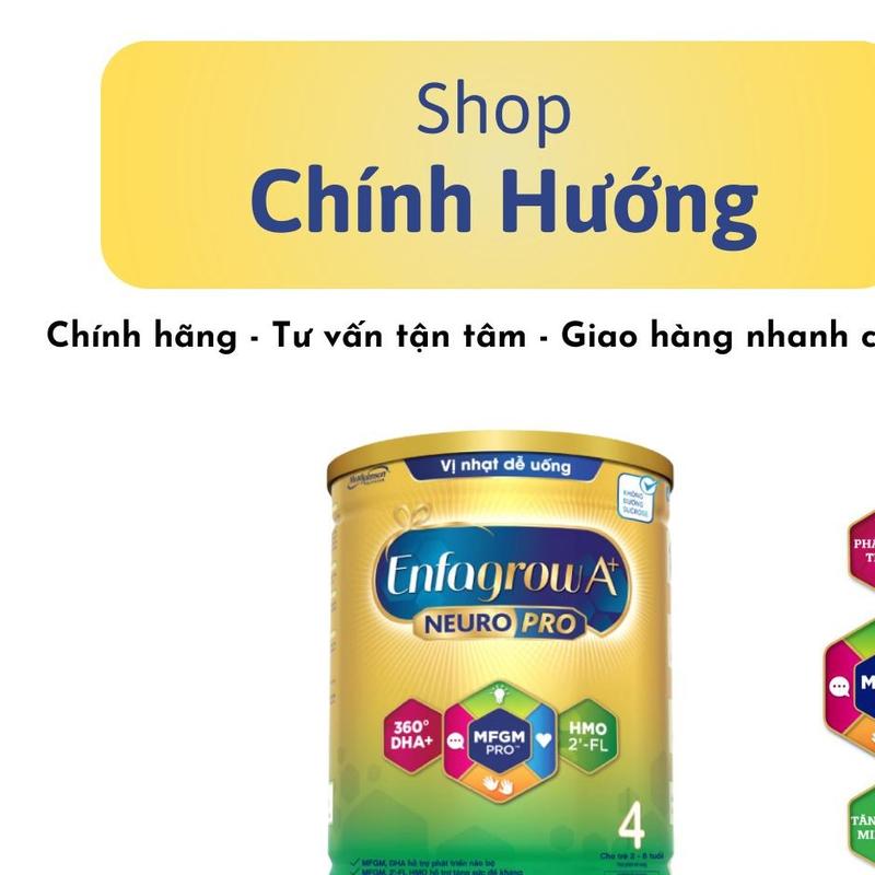 Sữa Bột Công Thức Enfamil Enfagrow A+ Neuropro DHA+ & MFGM Pro Dinh Dưỡng Hộp 830g