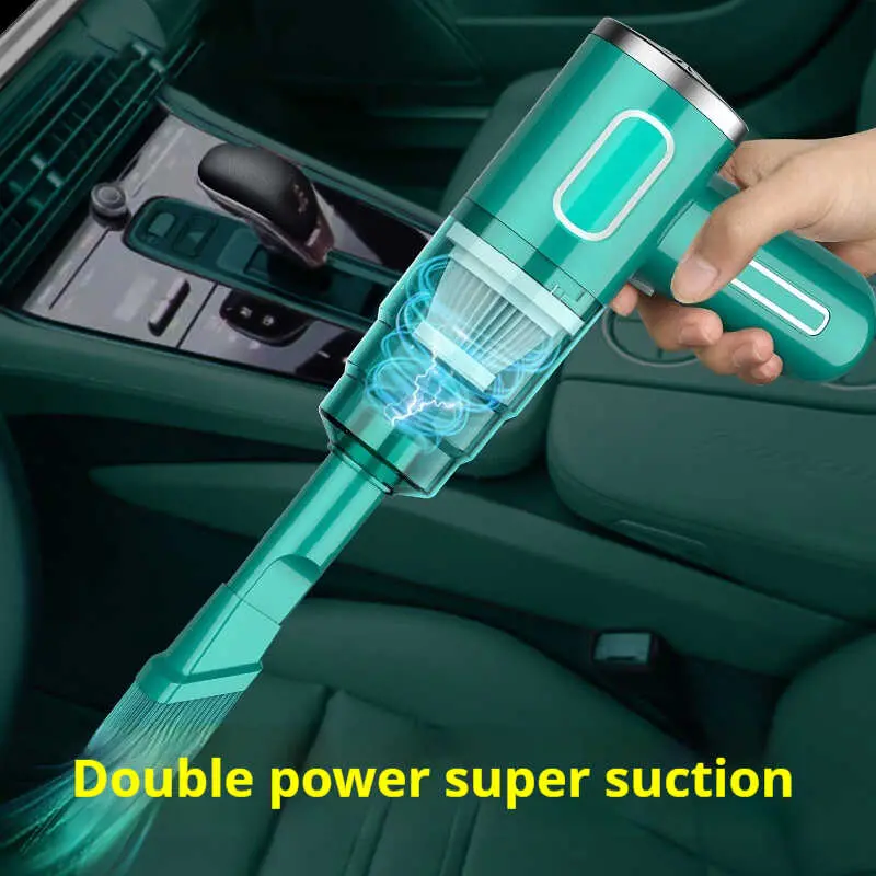 Portable car vacuum cleaner with wireless charging, handheld car and household high-power multifunctional small vacuum cleaner