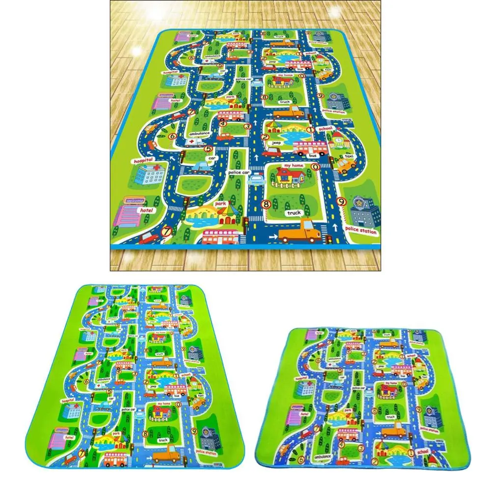 Baby Crawling Mat City Road Traffic Puzzle Foam Play Mat for Early Education