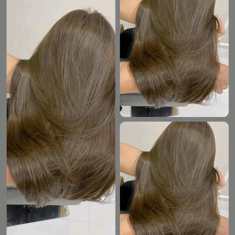 MÀU NÂU LẠNH  - BÁN 55k 1 COMBO MÀU HÀN QUỐC + TẶNG OXI + LƯỢC NHUỘM + GĂNG TAY