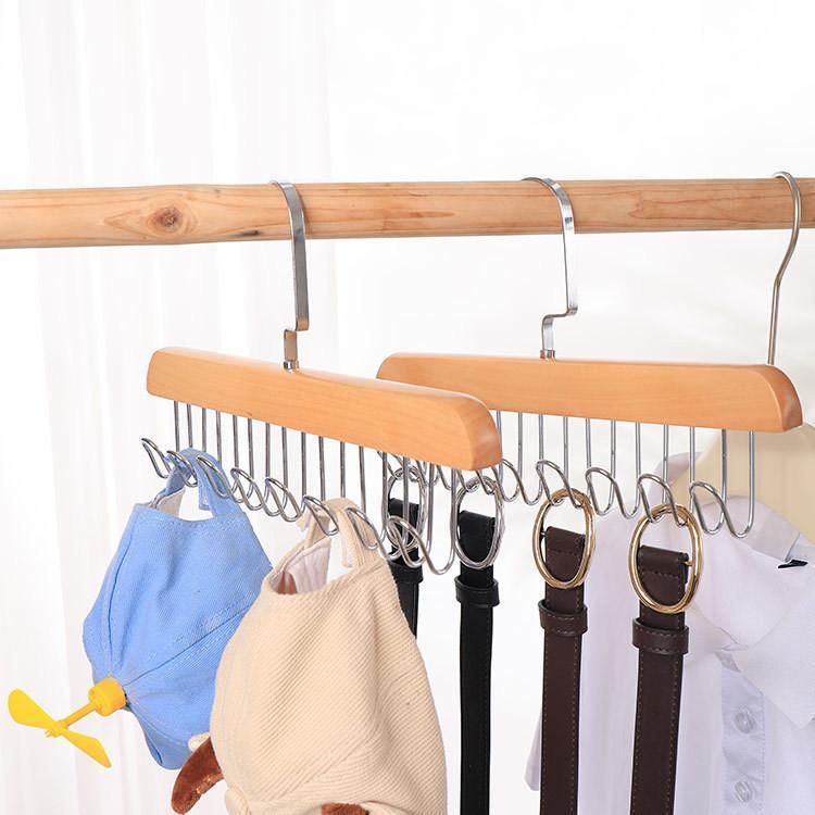 Product Introduction of Hanger Kayu Rak Penyimpanan Pakaian Dalam Kamisol Gantungan Baju Anti Slip - Model Terbaru 3