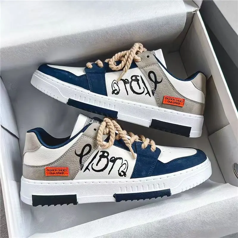 2023 New Spring Men's Canvas Shoes Korean Fashion Sneakers Versatile Student Shoes Men's Ins Casual Fashion Shoes Footwear Walking Shoes Runner Trainers