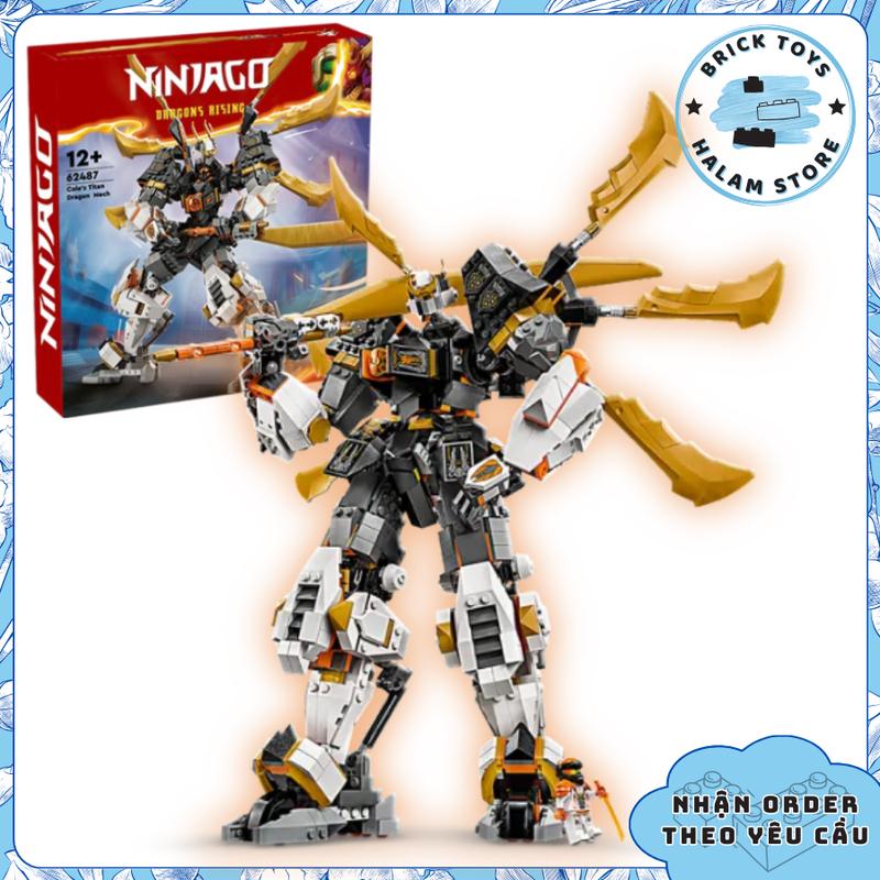 [Kèm nhiều quà tặng] Đồ chơi lắp ráp Ninjago 62487 Cole Titan Mech - Mô hình lắp ghép Toy Robot ninja của Cole