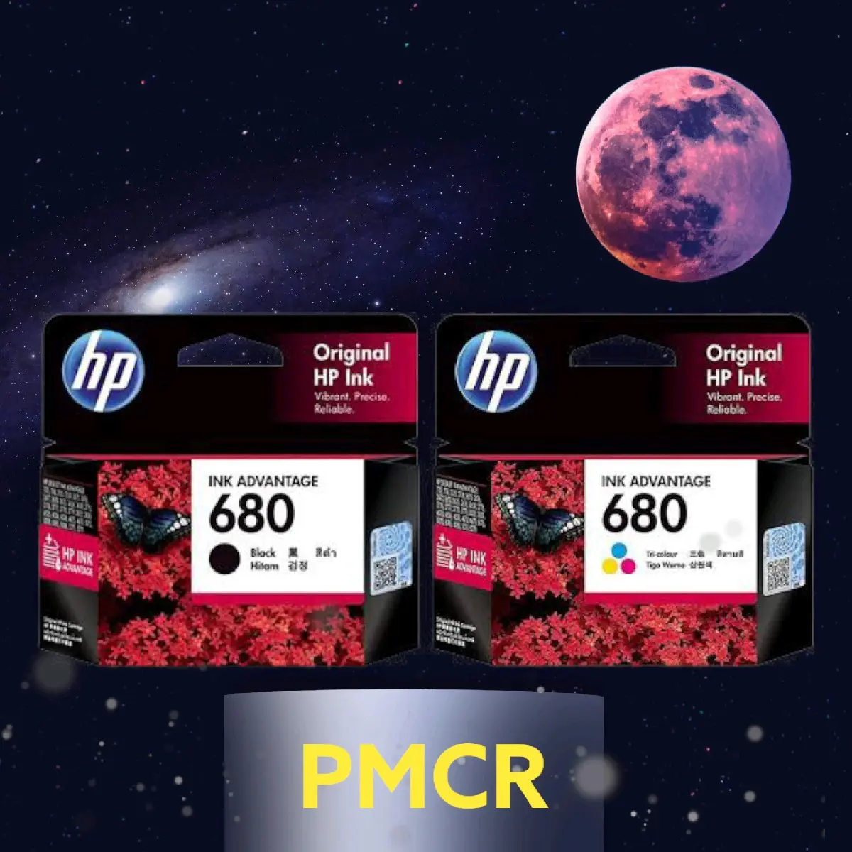 Tinta HP 680 INK Black dan Color