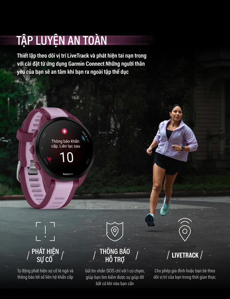 Product Introduction of Đồng Hồ Thông Minh Garmin Forerunner 165 NON MUSIC - Hàng Chính Hãng 48