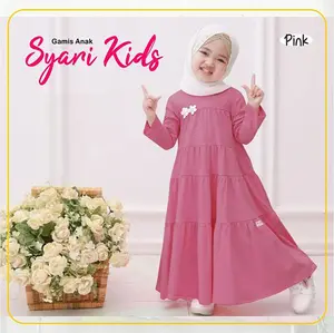 GOGOFASHION 616 Gamis Anak Syari Kids Model Terbaru Baju Muslim Cewek