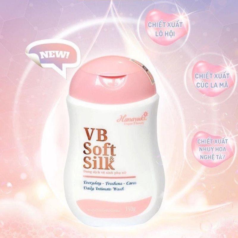 [Giá Sỉ]Dung Dịch Vệ Sinh Phụ Nữ, Nước Rửa  Phụ Khoa Hana Soft Silk 150g 5