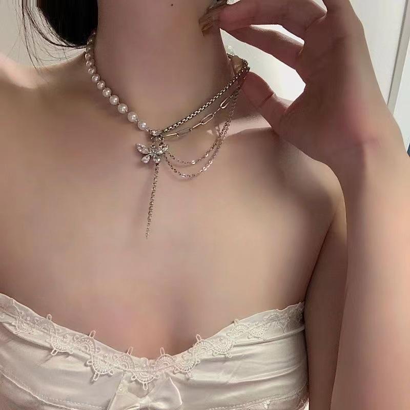 Product Introduction of Vòng Cổ Ngọc Trai, Hàng Mới Về, Vòng Cổ Khâu Tua Rua Bướm Zircon, Thiết Kế Đặc Biệt, Giá Cả Phải Chăng, Sang Trọng Cao Cấp, Dây Chuyền Xương Đòn Thời Trang 8