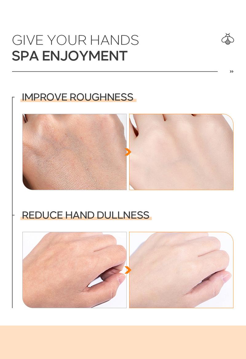 Product Introduction of Cross-Border Quiet Milk Honey Hand Wax Mask 50G Nourishing, Hydrating and Moisturizing Hand Care Skin Care Products in Stock Wholesale Nail Moisturizer Moisture Hydrate 30