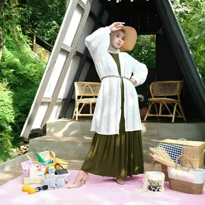 LACE OUTER BROKAT// CARDIGAN BURKAT PREMIUM Kardigan Muslim Wanita Panjang Atasan