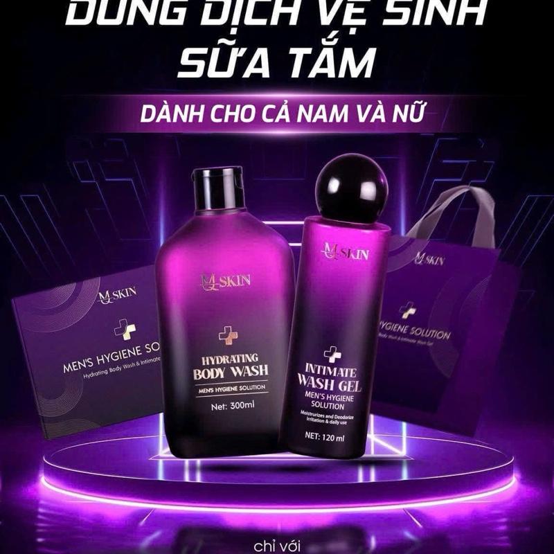 BỘ DUNG DỊCH VỆ SINH 120ml + SỮA TẮM NƯỚC HOA 300ml MQ SKIN