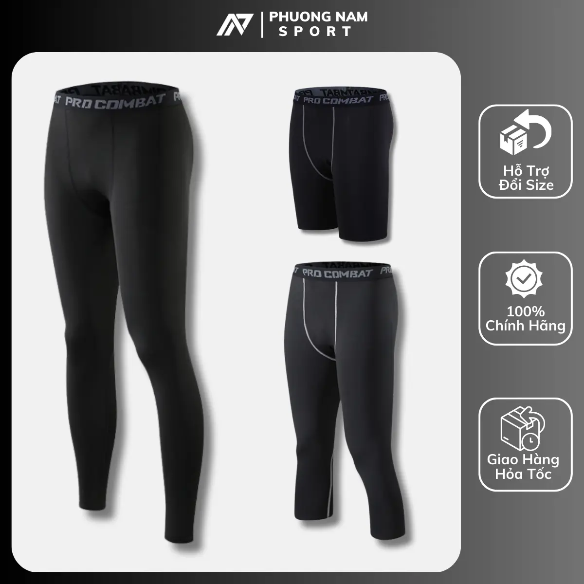 QUẦN GIỮ NHIỆT NAM ,QUẦN THỂ THAO COMBAT PRO LEGGING TẬP GYM, CHƠI BÓNG RỔ, ĐÁ BÓNG CO GIÃN 4 CHIỀU