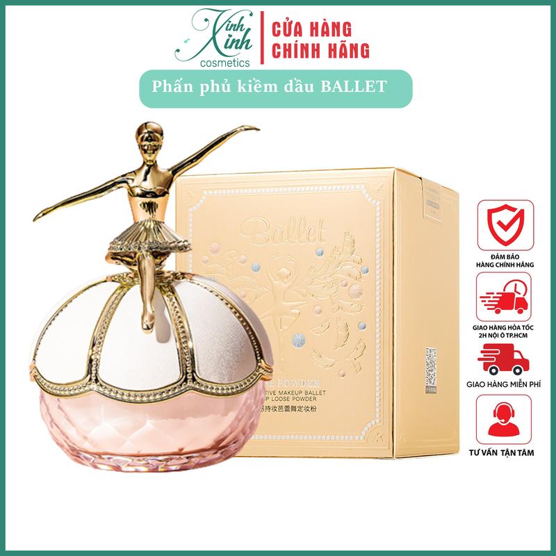  Phấn phủ kiềm dầu MACK ANDY BALLET không thấm nước không thấm mồ hôi giữ lớp trang điểm không trôi không lem 