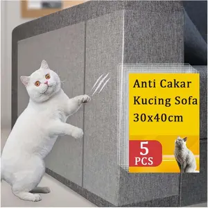 5 Pcs Pelindung Sofa Dari Kucing Sticker Sofa Kulit Anti Cakar Kucing Sofa Penutup Sofa Anti Kucing 30*40cm