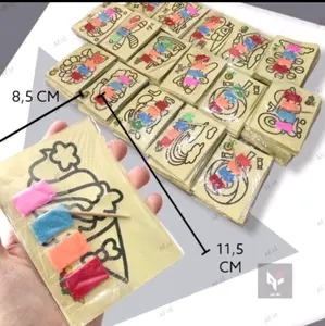 50pcs mewarnai pasir kecil mix Mainan Belajar Toys