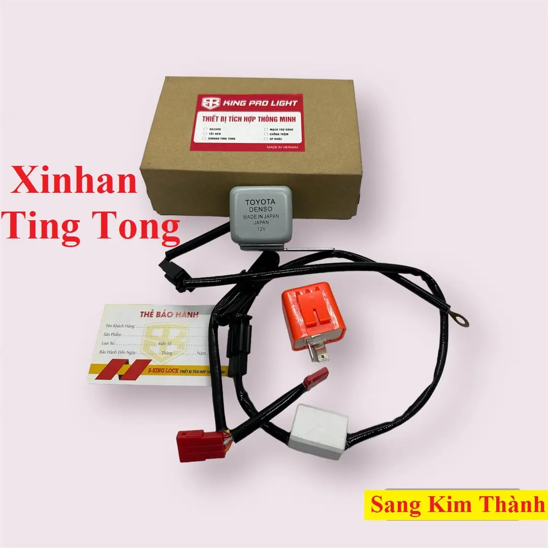 Bộ Mạch Và Cục Kêu Xi nhan Ting Tong Gắn Cho Tất Cả Xe Máy Full Giắc Cắm