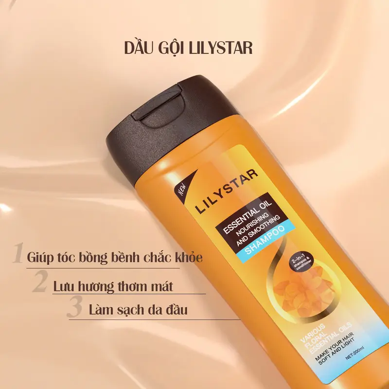 [MUA 2 TẶNG 2] Dầu Gội Xả 2 Trong 1 Lilystar - Tinh Dầu Nuôi Dưỡng Giúp Tóc Mềm Mượt (200ml) 4