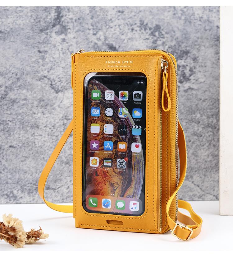 Product Introduction of Beg bahu pelbagai fungsi poket telefon bimbit, telus, skrin sentuh, anti-kecurian, beg crossbody mini untuk wanita tas selempang 17
