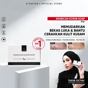 [SPECIAL CREATOR] D'SAVIOR Arabican Scrub Soap 80gr | Sabun non SLS untuk Bekas Luka dan Jerawat